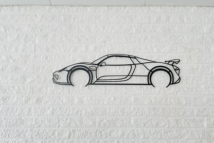 918 Spyder Metal Silhouette Wall Art