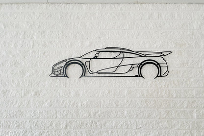 Agera RS Metal Silhouette Wall Art