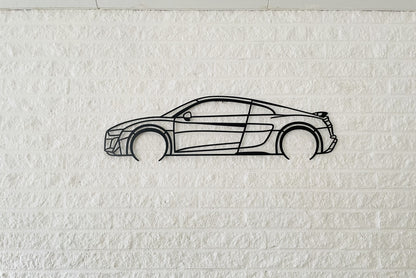 R8 Metal Silhouette Wall Art