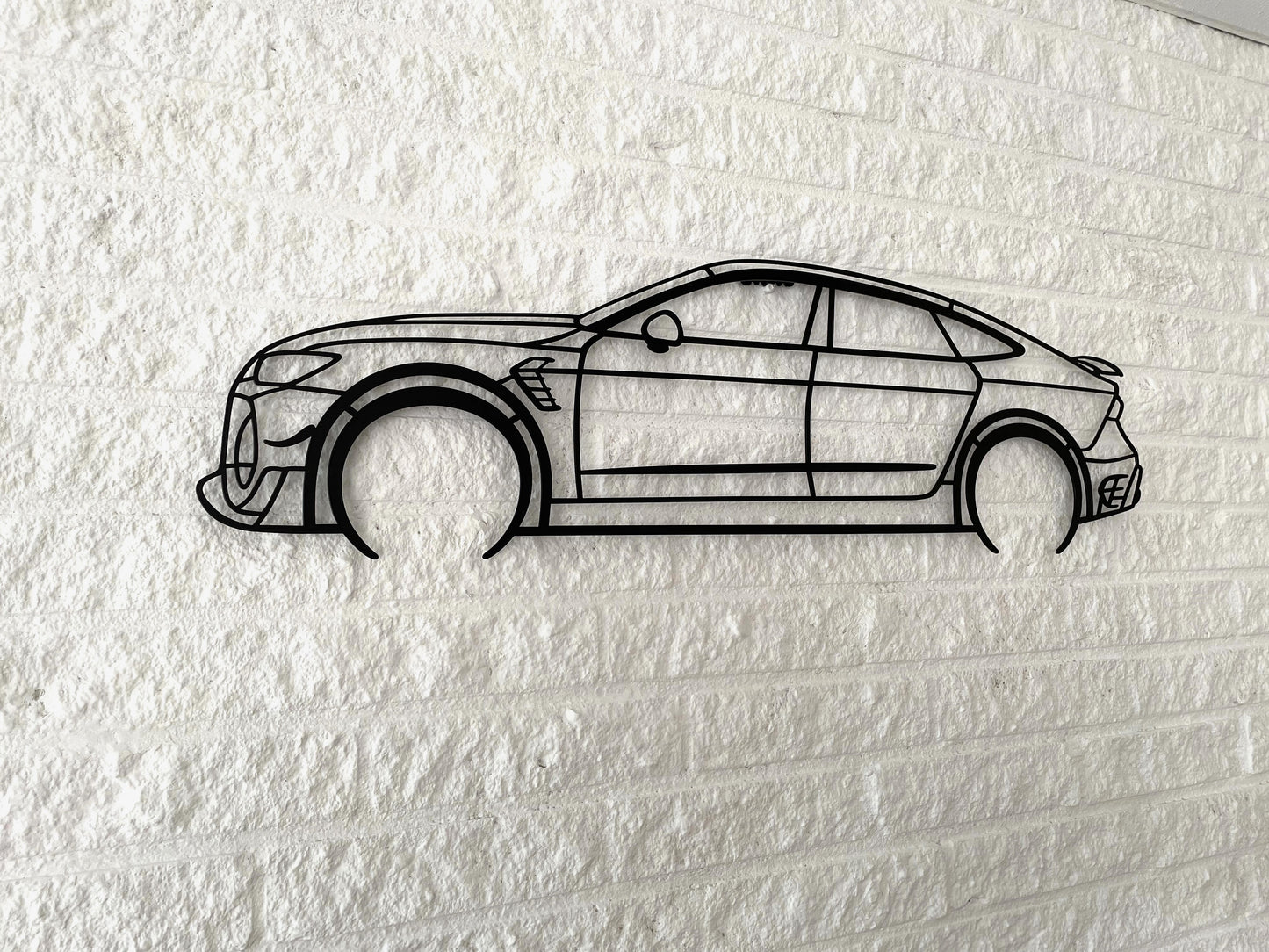 RS7 Silhouette Metal Wall Art