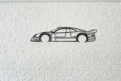 Mercedes CLK GTR Silhouette Metal Wall Art