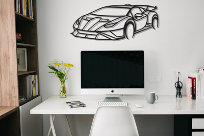 Huracan Metal Silhouette
