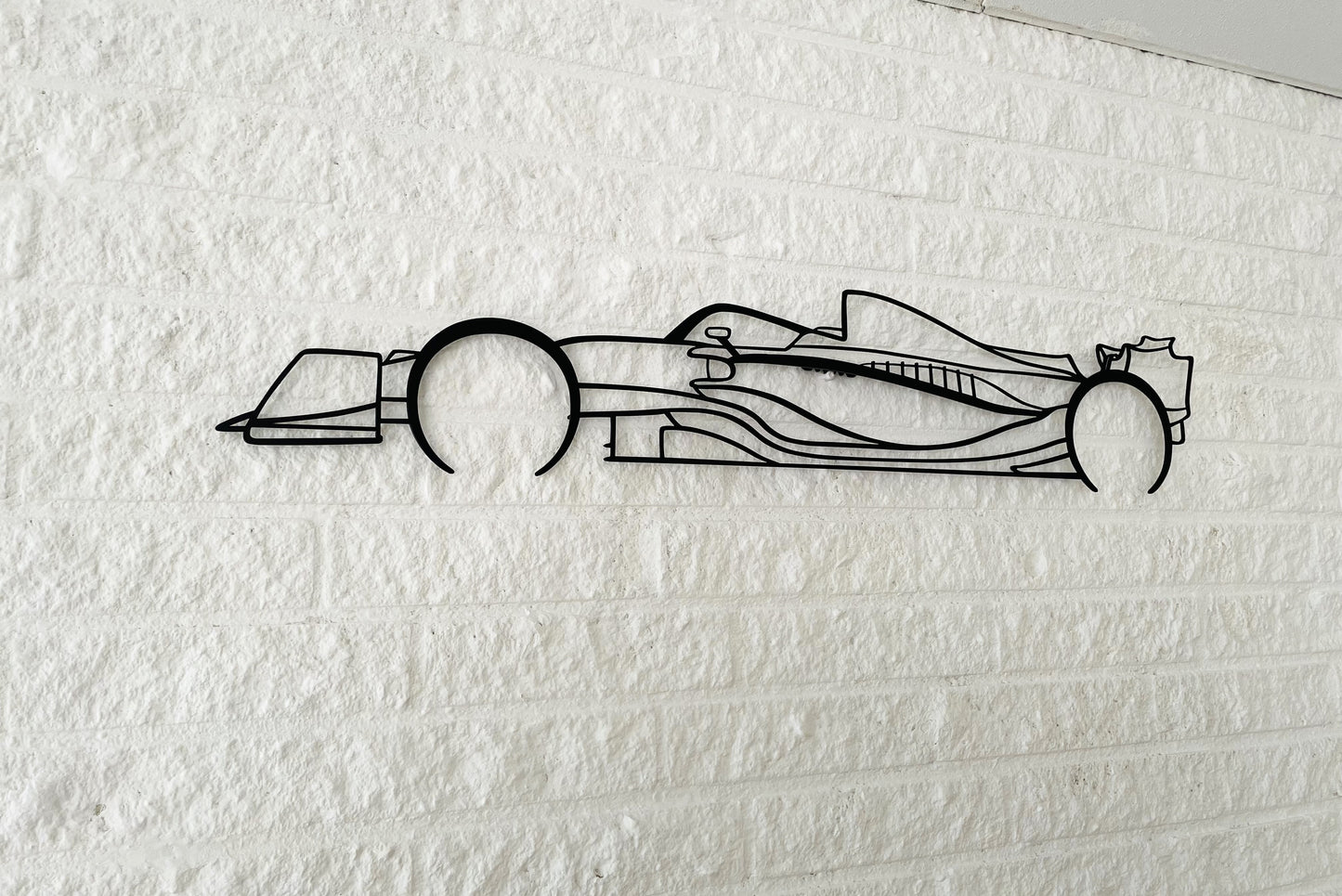 2024 F1 car Metal Silhouette Wall Art