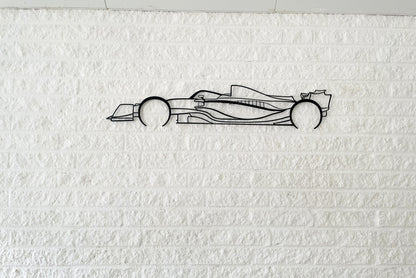 2024 F1 car Metal Silhouette Wall Art