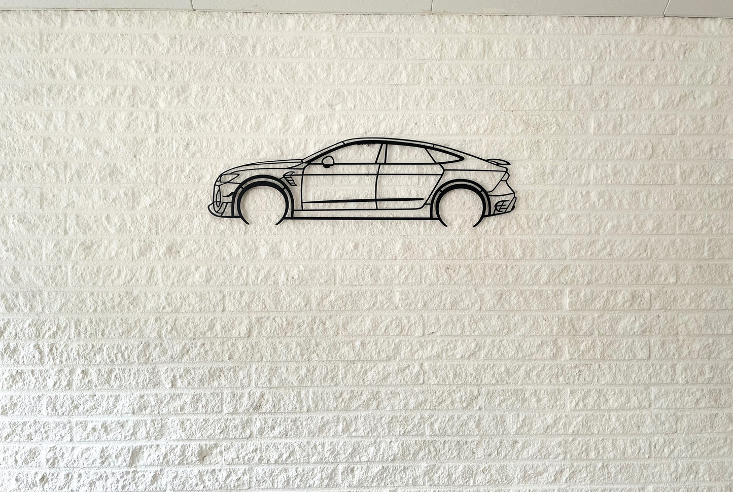 RS7 Silhouette Metal Wall Art