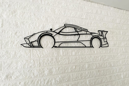 Zonda R Silhouette Metal Wall Art