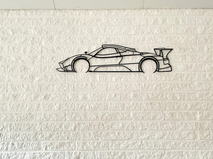 Zonda R Silhouette Metal Wall Art