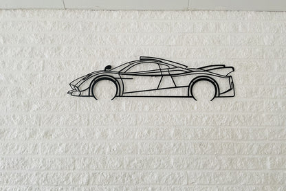 Huayra R Silhouette Metal Wall Art