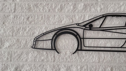 F40 Metal Silhouette Wall Art