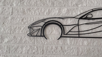 812 Superfast Metal Silhouette Wall Art