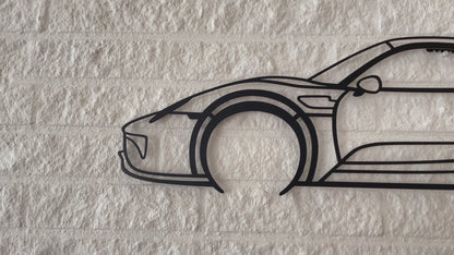 918 Spyder Metal Silhouette Wall Art