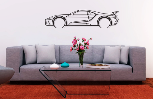 GT Silhouette Metal Wall Art V8 Wall Art