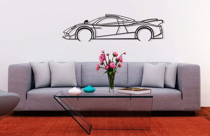 Huayra R Silhouette Metal Wall Art V8 Wall Art