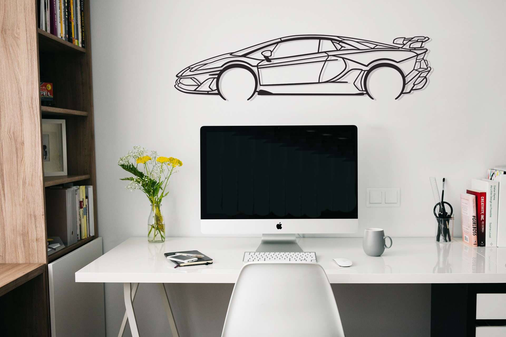 v8 wall art, large metal wall art, large car wall art, supercar silhouette, Aventador metal wall art gift, Lambo wall art, automotive metal wall art, car sign gift, metal car sign, Lamborghini wall art